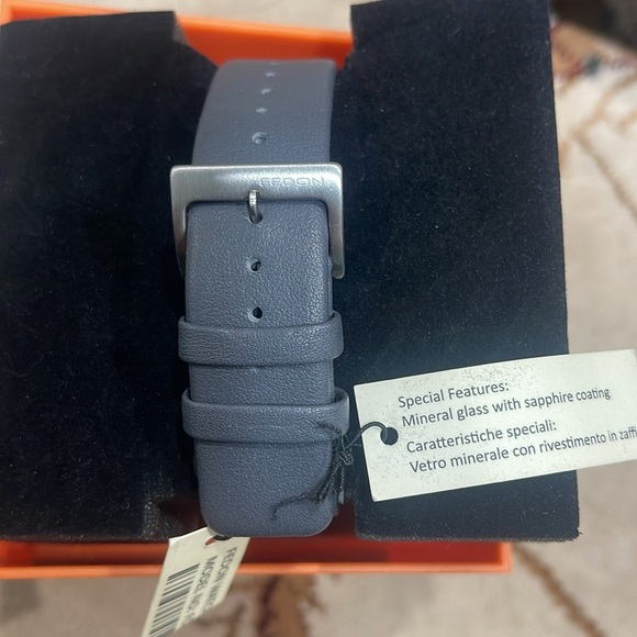 GIORGIO FEDON 1919 FDAB003 RIPPLE LEATHER MEN'S WATCH - Diamond Grey - Picture 5 of 8